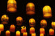 Traditional Lanterns Poster Print by Keren Su showcasing vibrant colors and cultural artistry.