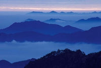 Mt Huangshan (Yellow Mountain) in Mist Poster Print by Keren Su.