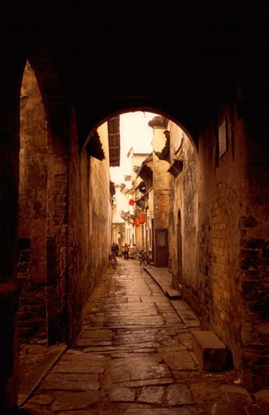 Ancient Alleys in Huizhou-styled Residential Area Poster Print by Keren Su