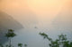 Sunset View of Xiling Gorge poster print by Keren Su showcasing vibrant sunset colors over the Yangtze River.