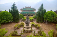 Sunset View of Qu Yuan Temple Poster Print by Keren Su