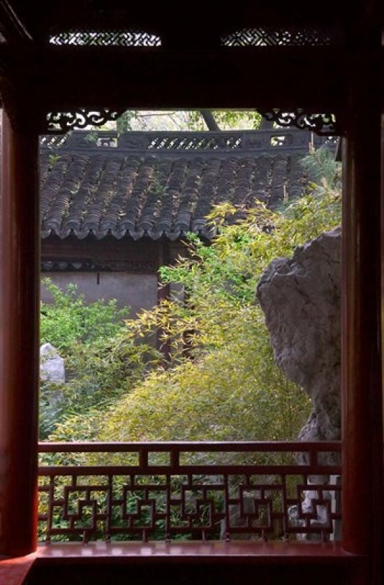Landscape in Traditional Chinese Garden poster print by Keren Su