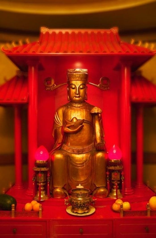 God of General Guan Shrine in Corporate Office Poster Print by Keren Su