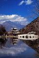 Pagoda at Black Dragon Pool Park poster print showcasing serene beauty in Lijiang, Yunnan.