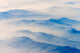 Aerial view of mountains in China poster print