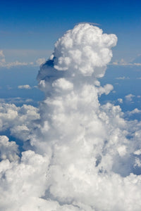 Aerial view of clouds over China poster print by Keren Su.