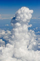 Aerial view of clouds over China poster print by Keren Su.