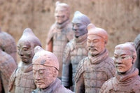 Terra Cotta Warrior Heads Poster Print by Kymri Wilt