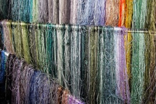 Hanging Silk Threads Market Poster Print by Kymri Wilt, Suzhou China artwork.