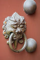 Door knocker at Che Kung Temple in Tai Wai, Hong Kong - Fine Art Print.