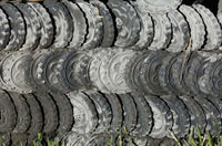 Ceramic Roof Tiles Poster Print showcasing traditional architecture from Jianchuan County, Yunnan Province, China.