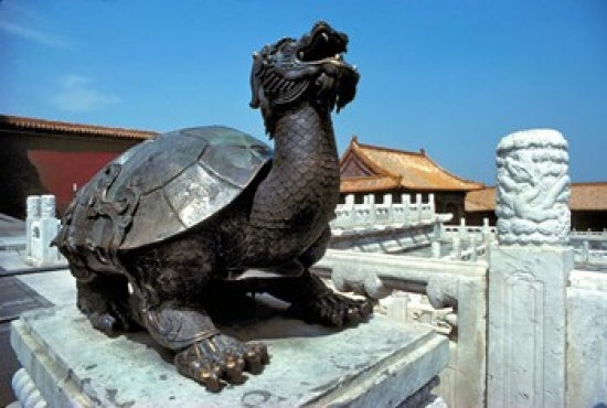 Turtle statue at Forbidden City in Beijing Poster Print