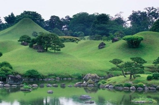 Suizenji Koen, Kumamoto, Japan poster print by Rob Tilley.