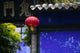 Blue Temple Wall in Fengdu, Chongqing Province, China Poster Print by Walter Bibikow