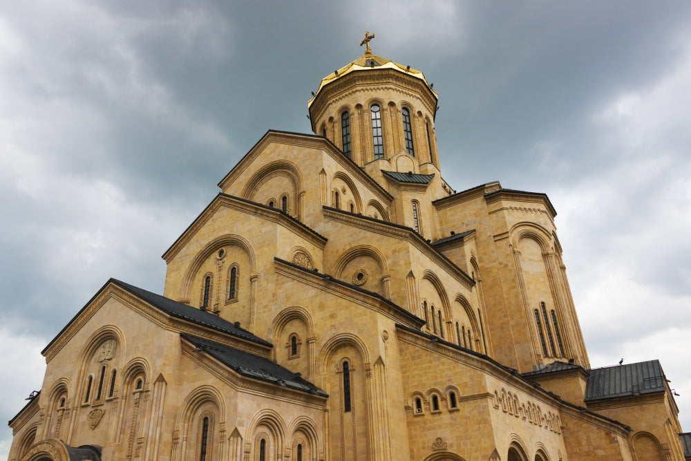 Holy Trinity Cathedral of Tbilisi (Sameba) Poster Print by Keren Su