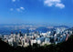 Majestic Hong Kong Harbor Poster Print by Bill Bachmann featuring vibrant skyline and harbor view.