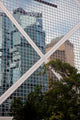 Reflections On Building Hong Kong China Poster Print by Julie Eggers