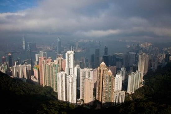 View From The Peak Hong Kong Poster Print by Julie Eggers.