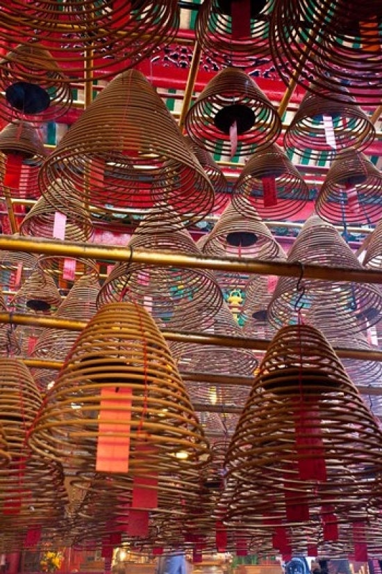 Man Mo Buddhist Temple Poster Print - Hong Kong, China by Julie Eggers
