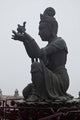 Tian Tan Statues Poster Print by Julie Eggers showcasing Hong Kong's iconic landmark.