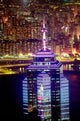Hong Kong from Victoria Peak with The Center Poster Print by Russell Gordon