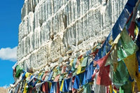 Prayer Flags in Leh, Ladakh, India Poster Print by Anthony Asael, vibrant colors and cultural significance.