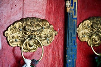 Dragon Head Door Grip Poster Print by Anthony Asael showcasing traditional Indian artistry.
