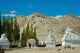 White Stupa Forest poster print showcasing tranquil landscapes of Shey, Ladakh, India.