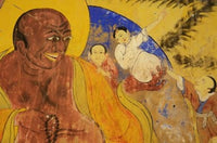 Colorful wall painting of Thiksey, Ladakh by Anthony Asael.
