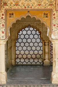 Archway at Amber Fort in Jaipur, India Poster Print by Adam Jones