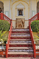 Steps at Raj Palace Hotel, Jaipur, India poster print by Adam Jones