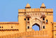 Historic Amber Fort poster print showcasing architectural beauty of Jaipur, India.