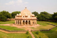 Peaceful Park at Isa Khan Tomb Poster Print by Bill Bachmann showcasing serene landscape in New Delhi, India.