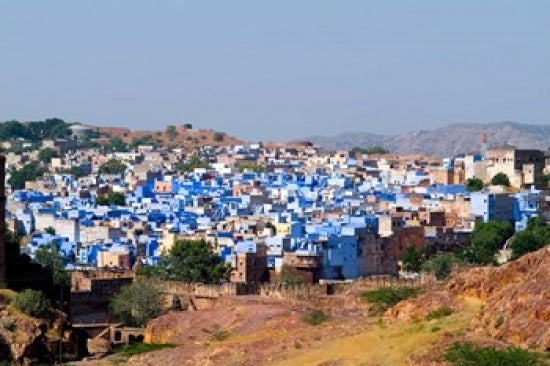 Art print of the Blue City of Jodhpur from Fort Mehrangarh, Rajasthan
