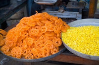 Market Food in Shahpura, Rajasthan Poster Print by Bill Bachmann