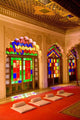 Stained Glass Windows of Fort Palace Art Print by Bill Bachmann showcasing vibrant colors and intricate design.