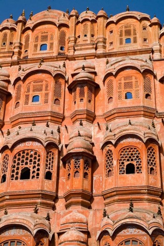 Wind Palace Jaipur Poster Print by Bill Bachmann, vibrant architectural artwork