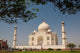 Taj Mahal with framing trees poster print by Brent Bergherm