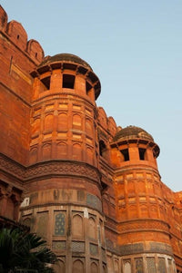 Agra Fort Poster Print by Inger Hogstrom showcasing Mughal architecture