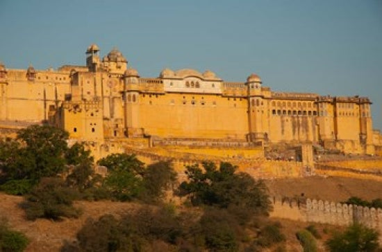 Amber Fort poster print by Inger Hogstrom showcasing Rajasthan's architecture