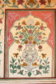 Amber Fort Fresco Poster Print by Inger Hogstrom showcasing intricate designs.