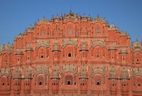 Hawa Mahal artwork poster print showcasing intricate architectural details.