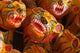 Tiger Toys Poster Print by Keren Su showcasing traditional Indian toys.
