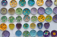 Pottery Dish Decoration Wall Art from Jaipur, Rajasthan Poster Print