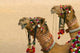 Decorated Camel in the Thar Desert poster print by Keren Su featuring vibrant colors and intricate details.