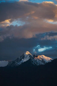 Stok Mountain Range Landscape Poster Print by Keren Su