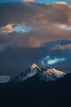Stok Mountain Range Landscape Poster Print by Keren Su