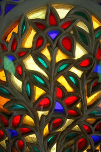 Colored Glass Windows of Udaipur City Palace Poster Print by Kymri Wilt