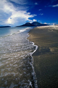 Krakatau Volcano Beach scene poster print by Gavriel Jecan