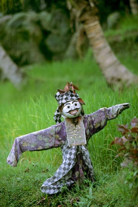 Village Scarecrow Poster Print - Rice Fields in Bali by John & Lisa Merrill